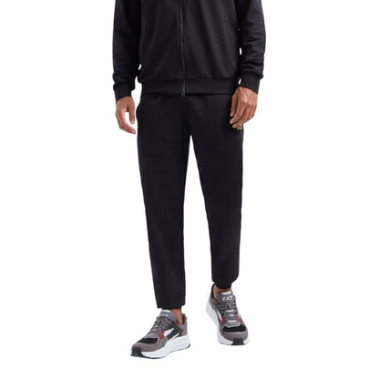 EA7 Emporio Armani Black Cotton Sweatsuit