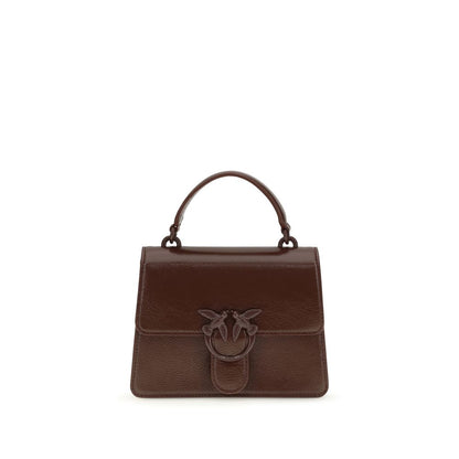 PINKO Brown Goatskin Handbag