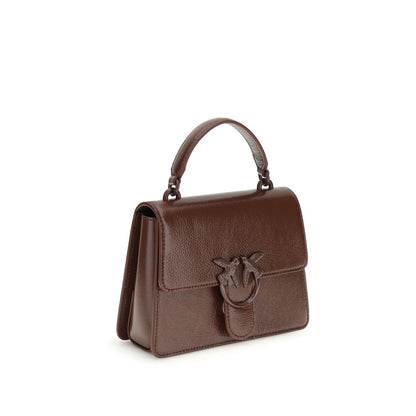 PINKO Brown Goatskin Handbag