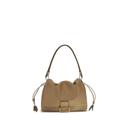 Fendi Beige Lamb Ovis Aries Aries Shoulder Bag