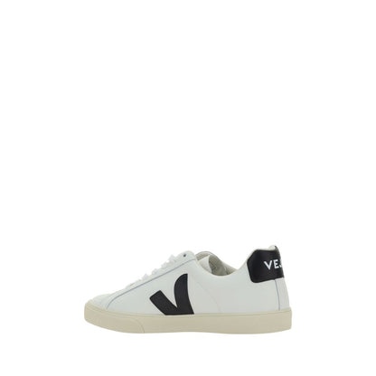 Veja White Calf Leather Bos Taurus Low Top Sneakers