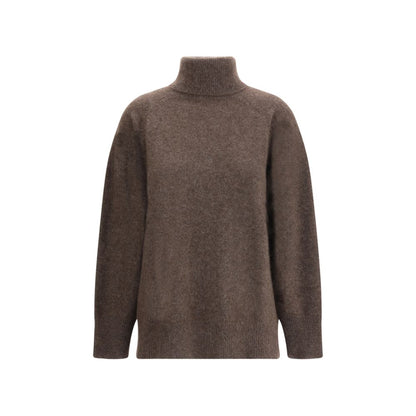 P.A.R.O.S.H. Brown Horsehair Turtleneck