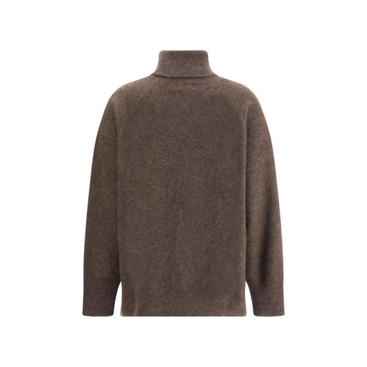 P.A.R.O.S.H. Brown Horsehair Turtleneck