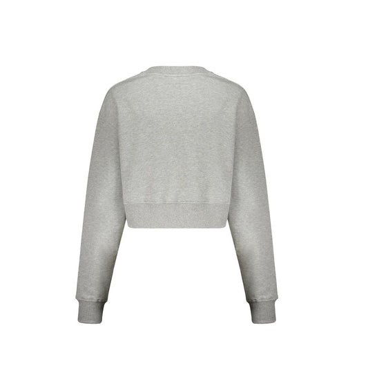 Balmain Gray Cotton Sweatshirt