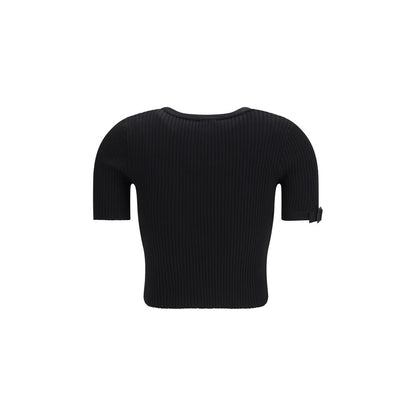 Courrèges Black Viscose Top