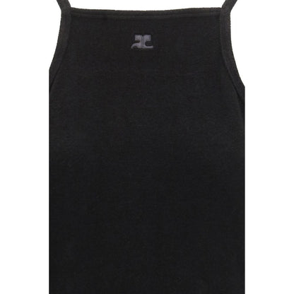 Courrèges Black Viscose Casual Dress