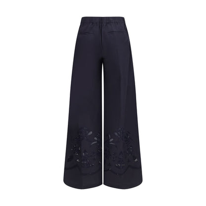 Forte_Forte Blue Cotton Casual Pants