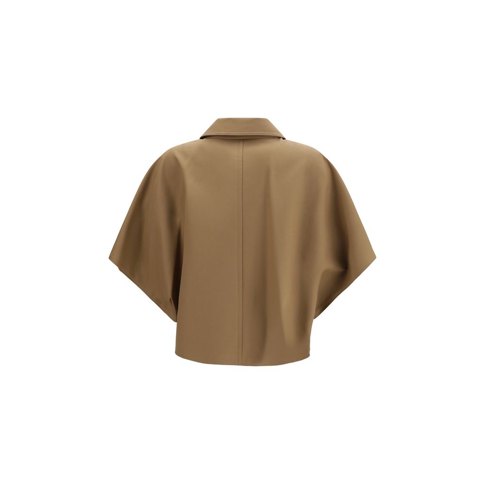 Max Mara Brown Cotton Coat