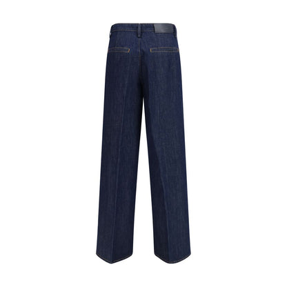7FOR Blue Cotton Jeans Denim
