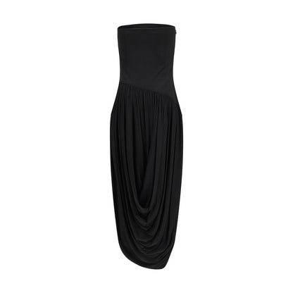 Ferragamo Black Viscose Cocktail Dress