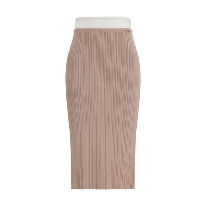 Diesel Multicolor Viscose Midi Skirt