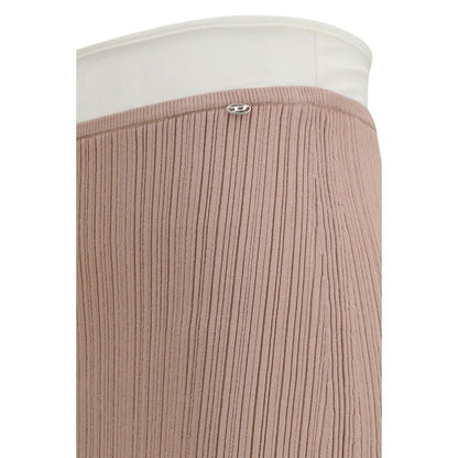 Diesel Multicolor Viscose Midi Skirt