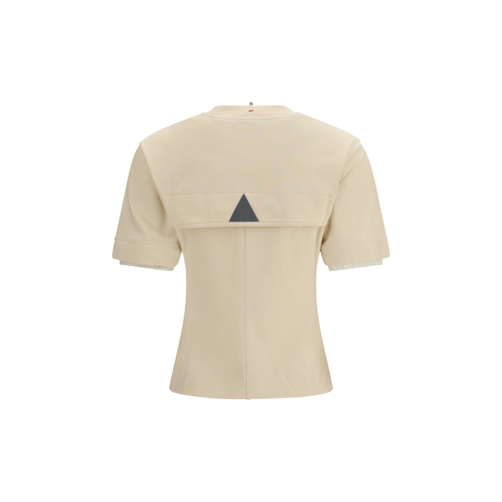 Moncler Grenoble Beige Cotton T-Shirt