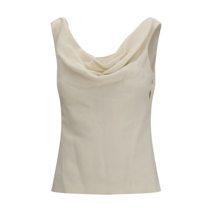 Brunello Cucinelli Beige Viscose Blouse