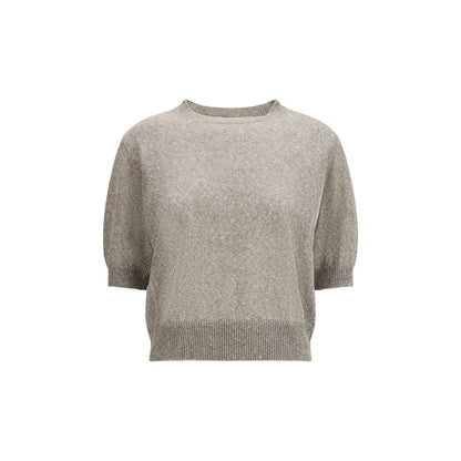 Brunello Cucinelli Brown Cotton Sweatshirt
