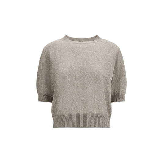 Brunello Cucinelli Brown Cotton Sweatshirt