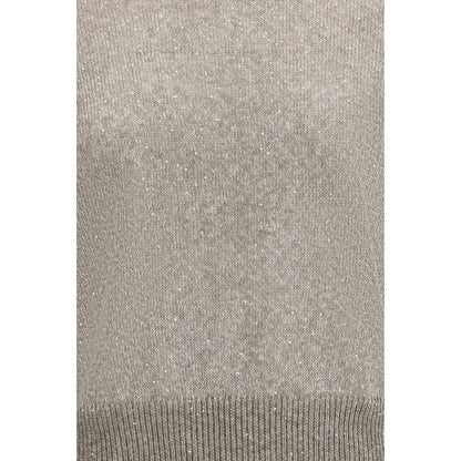 Brunello Cucinelli Brown Cotton Sweatshirt