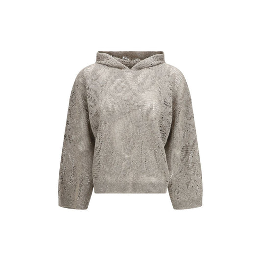 Brunello Cucinelli Beige Linen Hoodie