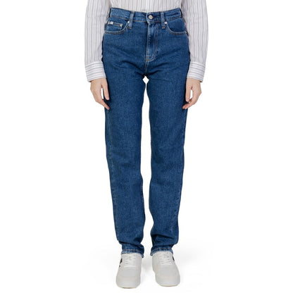 Calvin Klein Jeans Blue Cotton Skinny Jeans