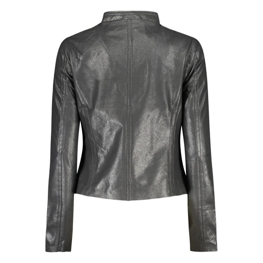 Desigual Nero Poliuretano Women's Jacket