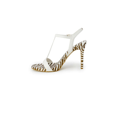 Guess White Leather High Heel Pumps