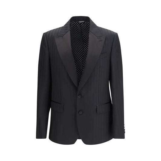 Dolce & Gabbana Black Wool Oves Aries Blazer
