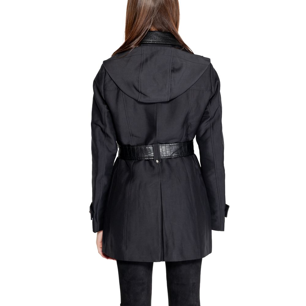 Morgan De Toi Black Polyester Trench Coat