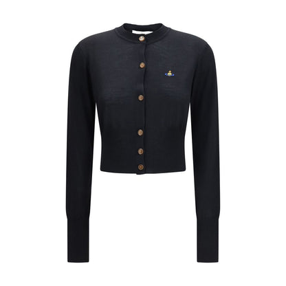 Vivienne Westwood Black Merino Wool Cardigan