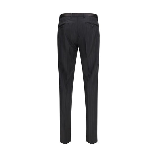 Dolce & Gabbana Black Wool Oves Aries Dress Pants