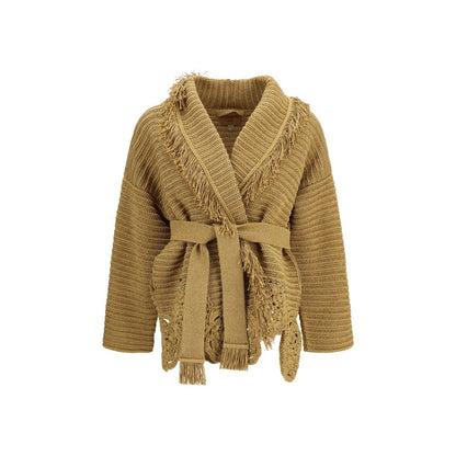 Alanui Gold Polyester Cardigan