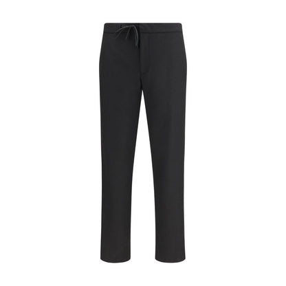 Maison Margiela Black Fleece Wool Casual Pants
