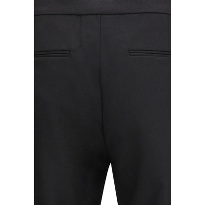 Maison Margiela Black Fleece Wool Casual Pants