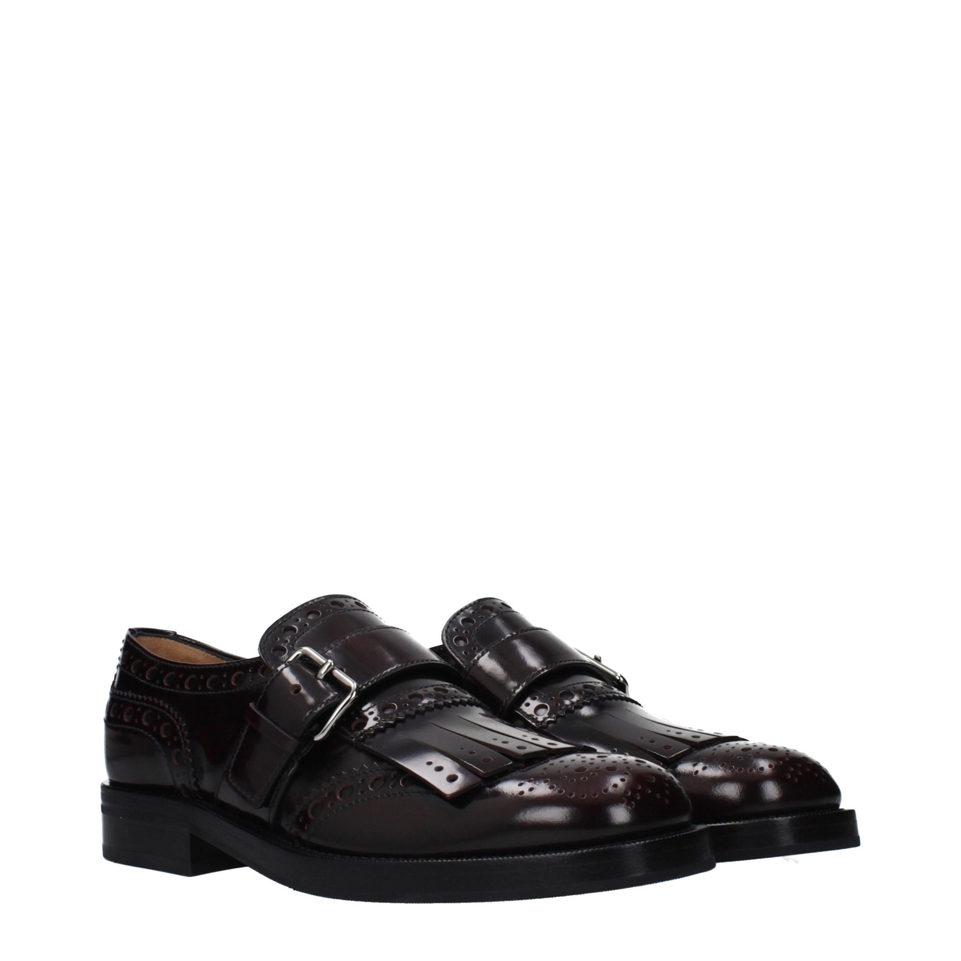 Church's Red Leather Slip-On Loafers