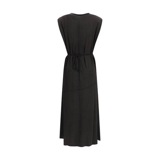 PINKO Black Acetate Casual Dress