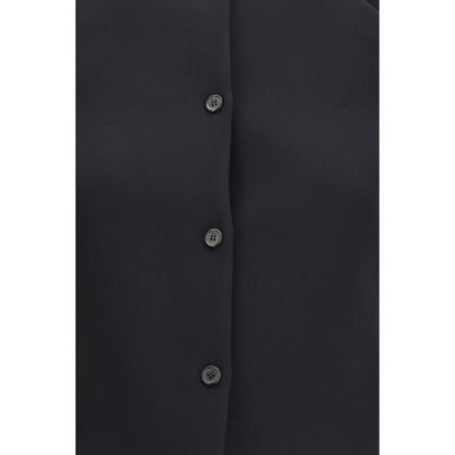 Khaite Black Polyester Biker Jacket