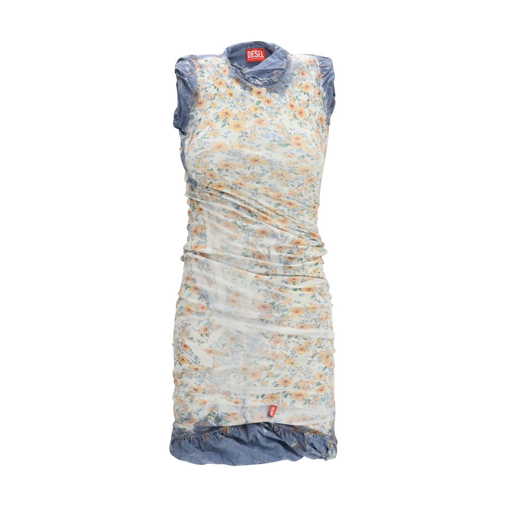 Diesel Multicolor Cotton Casual Dress