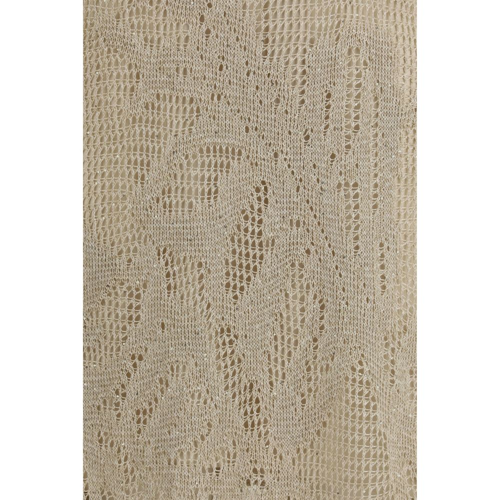 Brunello Cucinelli Beige Linen Casual Dress