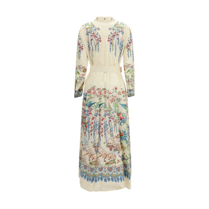 Etro White Cotton Casual Dress