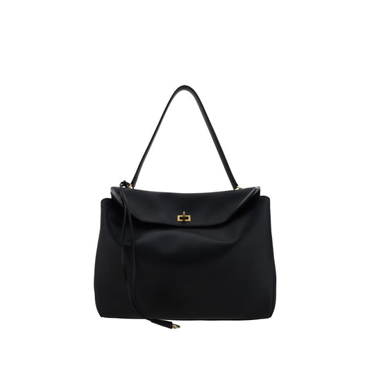 Balenciaga Black Calf Leather Bos Taurus Shoulder Bag