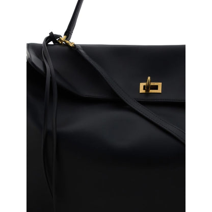 Balenciaga Black Calf Leather Bos Taurus Shoulder Bag