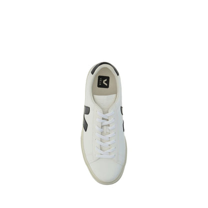 Veja White Calf Leather Bos Taurus Low Top Sneakers