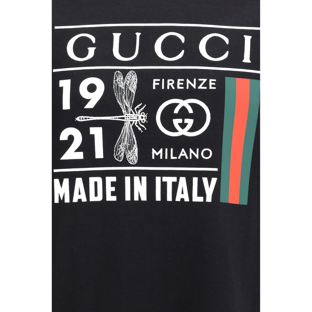 Gucci Black Cotton T-Shirt