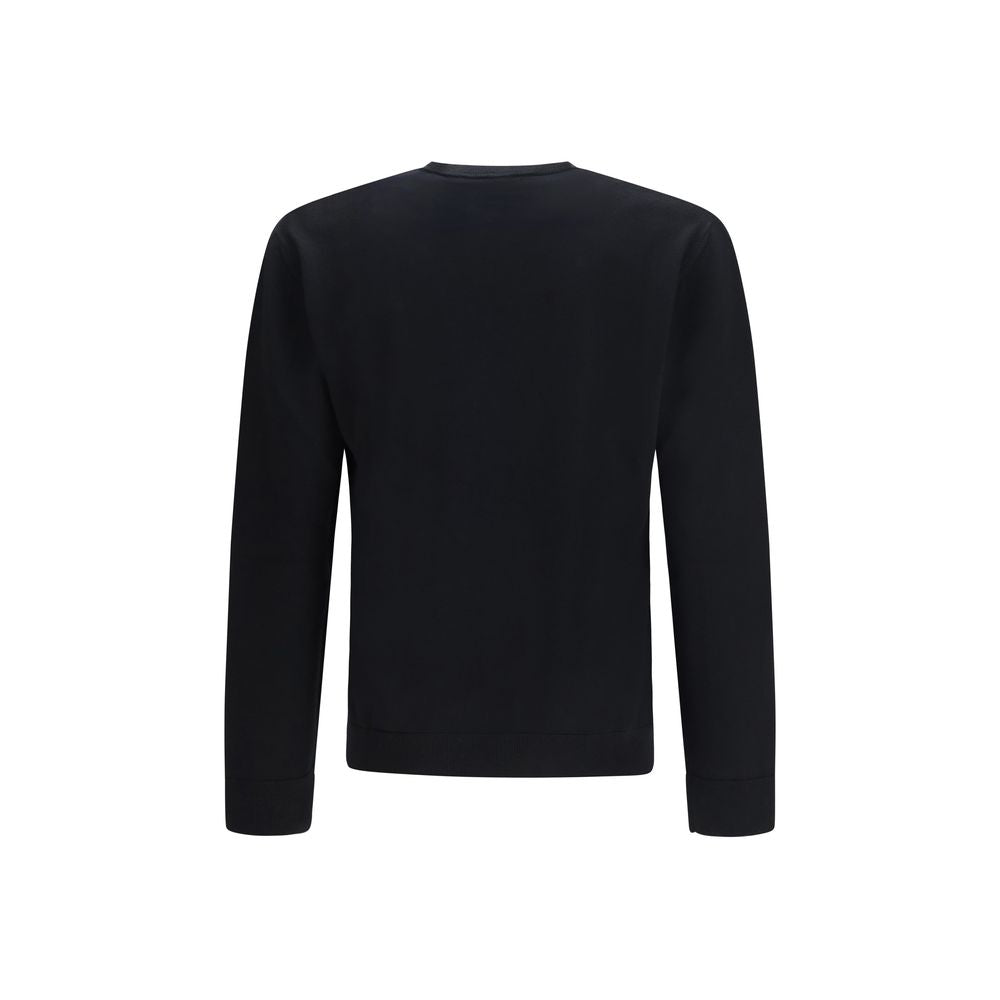 Valentino Black Fleece Wool Sweatshirt
