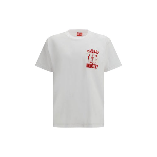 Diesel White Cotton T-Shirt
