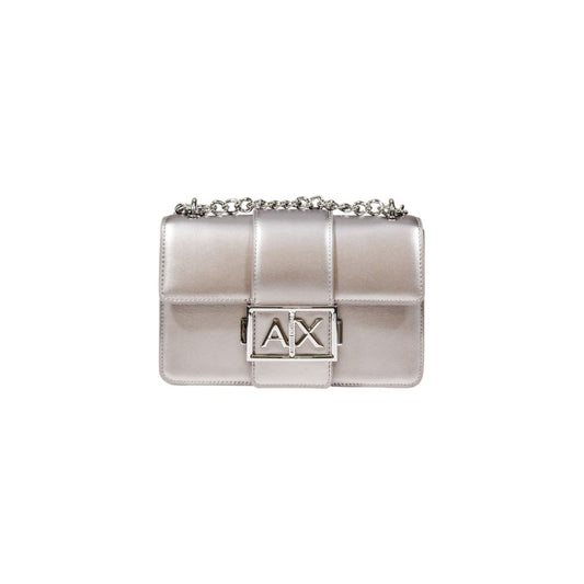 Armani Exchange Gray Polyester Handbag