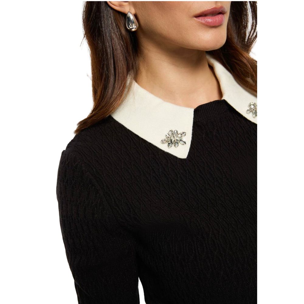 Morgan De Toi Black Viscose Sweatshirt