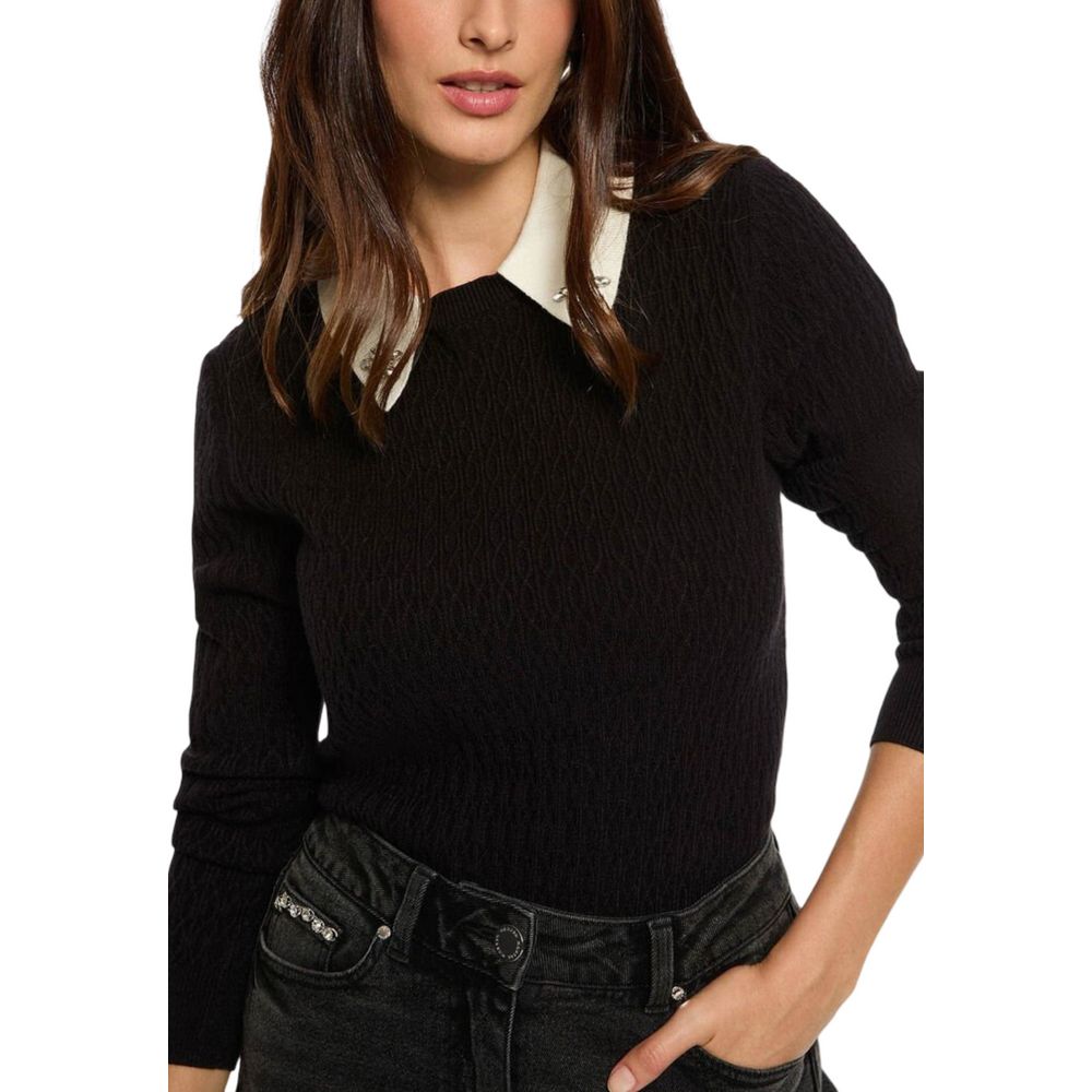 Morgan De Toi Black Viscose Sweatshirt