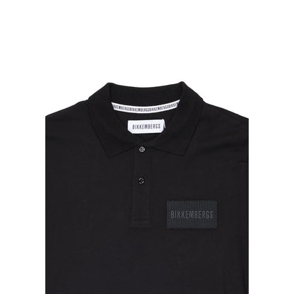 Bikkembergs Black Cotton Polo Shirt