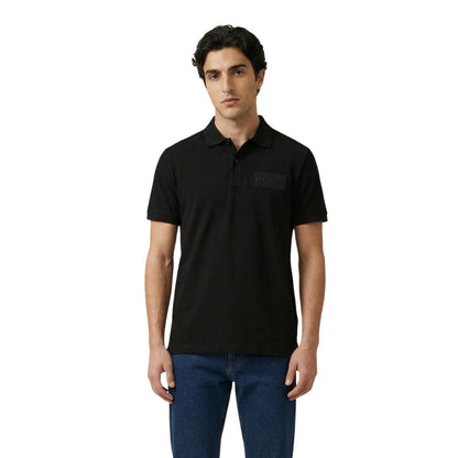 Bikkembergs Black Cotton Polo Shirt