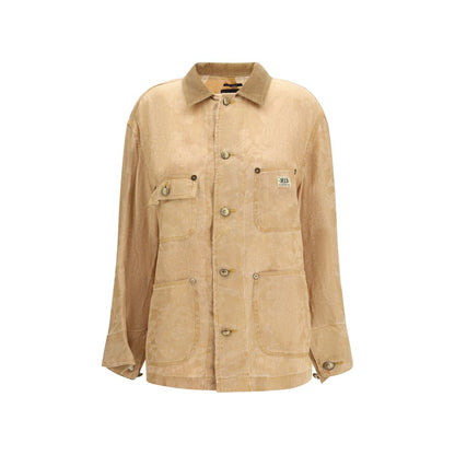 R13 Orange Linen Coat